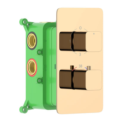 3-Function Concealed Thermostatic Shower Valve System with Rough-In Box VT2452301