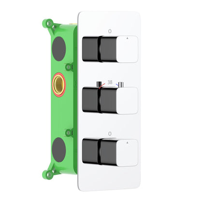 2-Function Concealed Thermostatic Shower Valve System with Dual Outlet Control VT2453201
