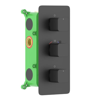 2-Function Concealed Thermostatic Shower Valve System with Dual Outlet Control VT2453201