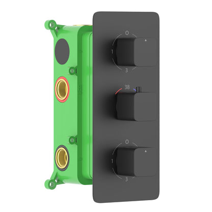 4-Function Concealed Thermostatic Shower Valve System with Simultaneous Outlet Control VT2453401