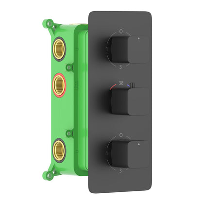 6-Function Concealed Thermostatic Shower Valve System with Simultaneous Outlet Control VT2453601