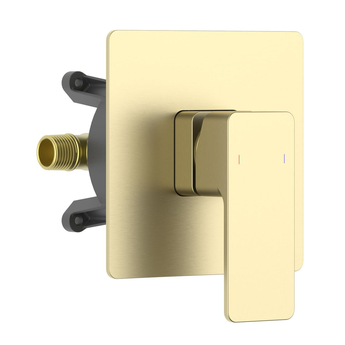 Aquavit INFINITY brushed gold one-outlet pressure-balance shower valve and trim kit VT2481101