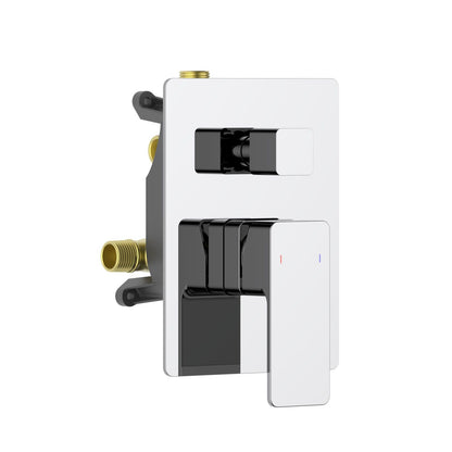 Aquavit INFINITY chrome two-outlet pressure-balance shower valve and trim kit VT2482201