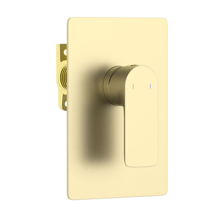 Aquavit Vision brushed gold one-outlet concealed shower mixer VT2511101