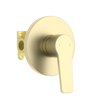 Aquavit Sense brushed Gold Spot free  round one-outlet concealed shower mixer VT4211101