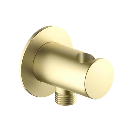 Brass Wall Outlet with Integrated Hand Shower Holder WE07