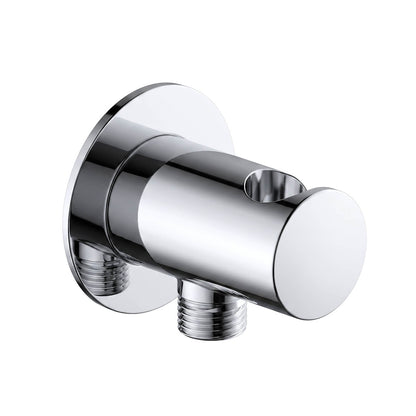 Brass Wall Outlet with Integrated Hand Shower Holder WE07