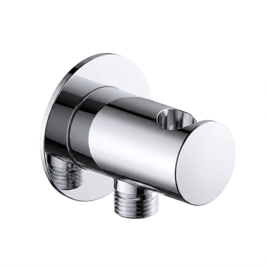 Brass Wall Outlet with Integrated Hand Shower Holder WE07
