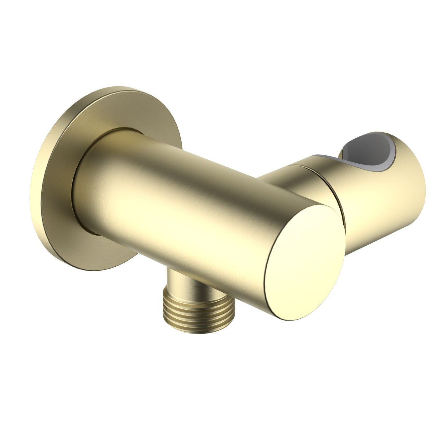Brass Round wall elbow with shower holder WE13