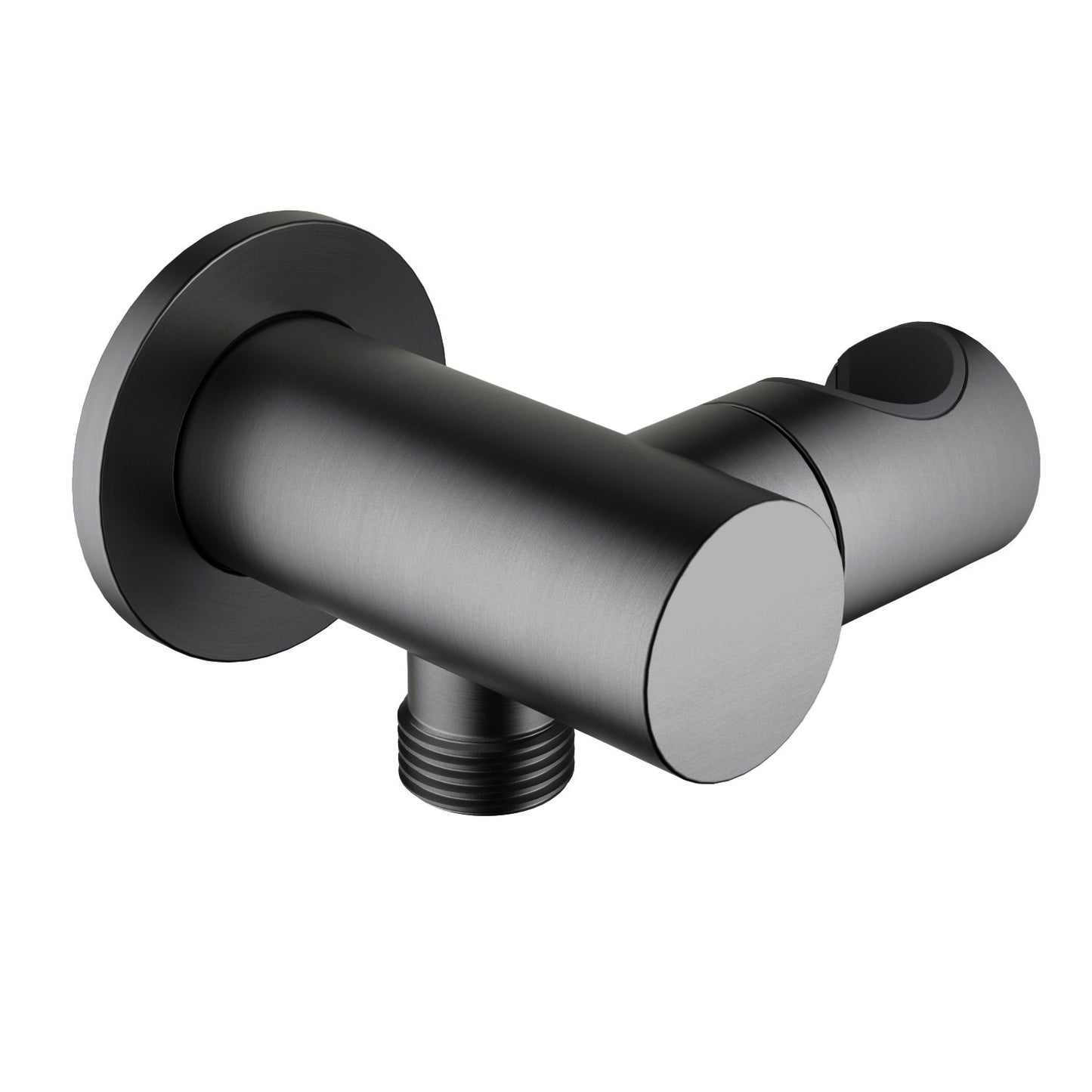 WE13 brushed gunmetal brass wall elbow with adjustable hand shower holder