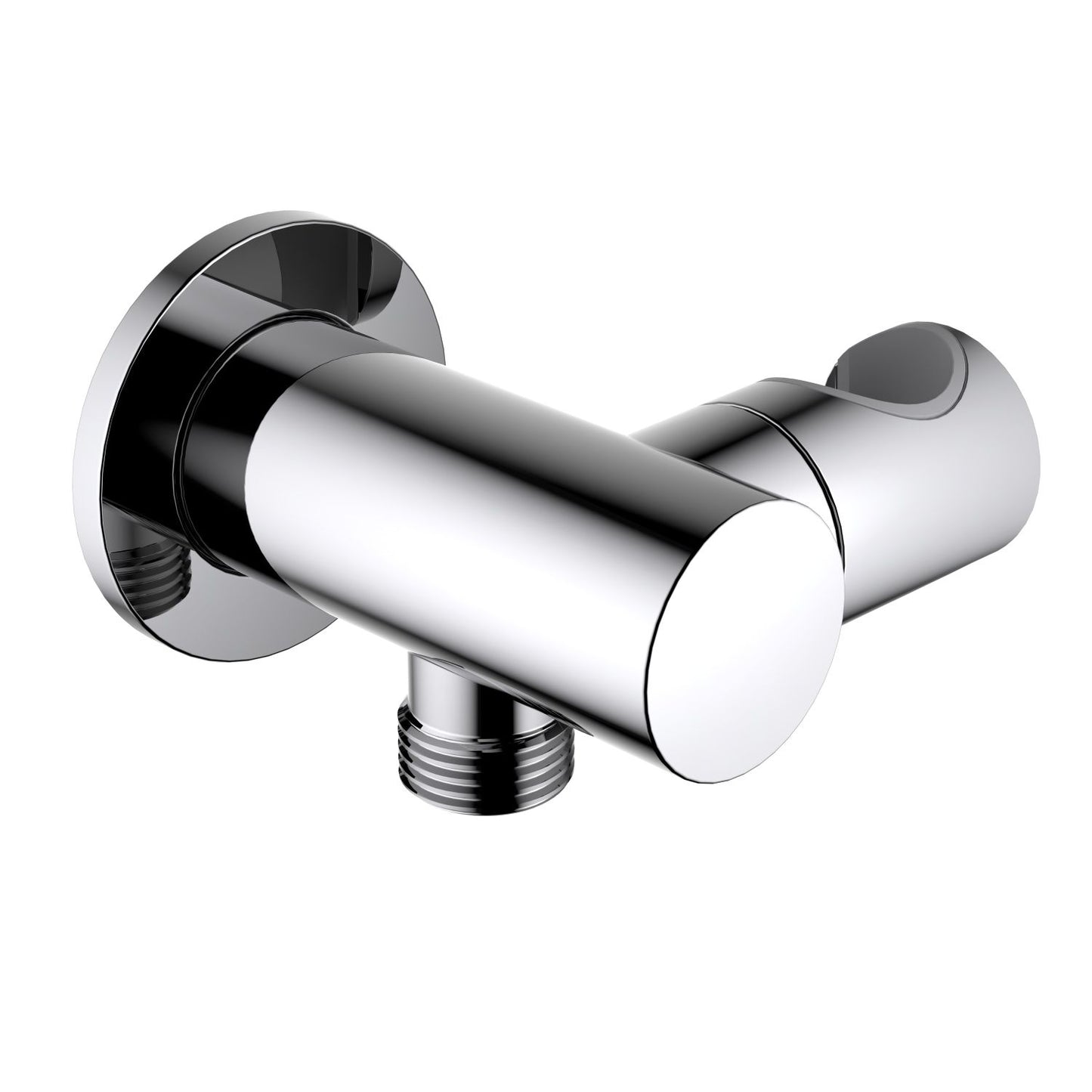 Brass Round wall elbow with shower holder WE13