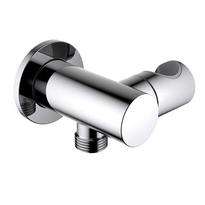 Brass Round wall elbow with shower holder WE13