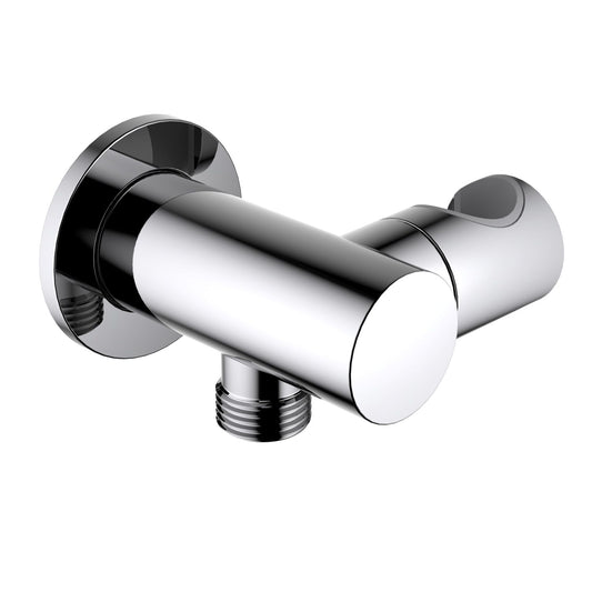 Brass Round wall elbow with shower holder WE13