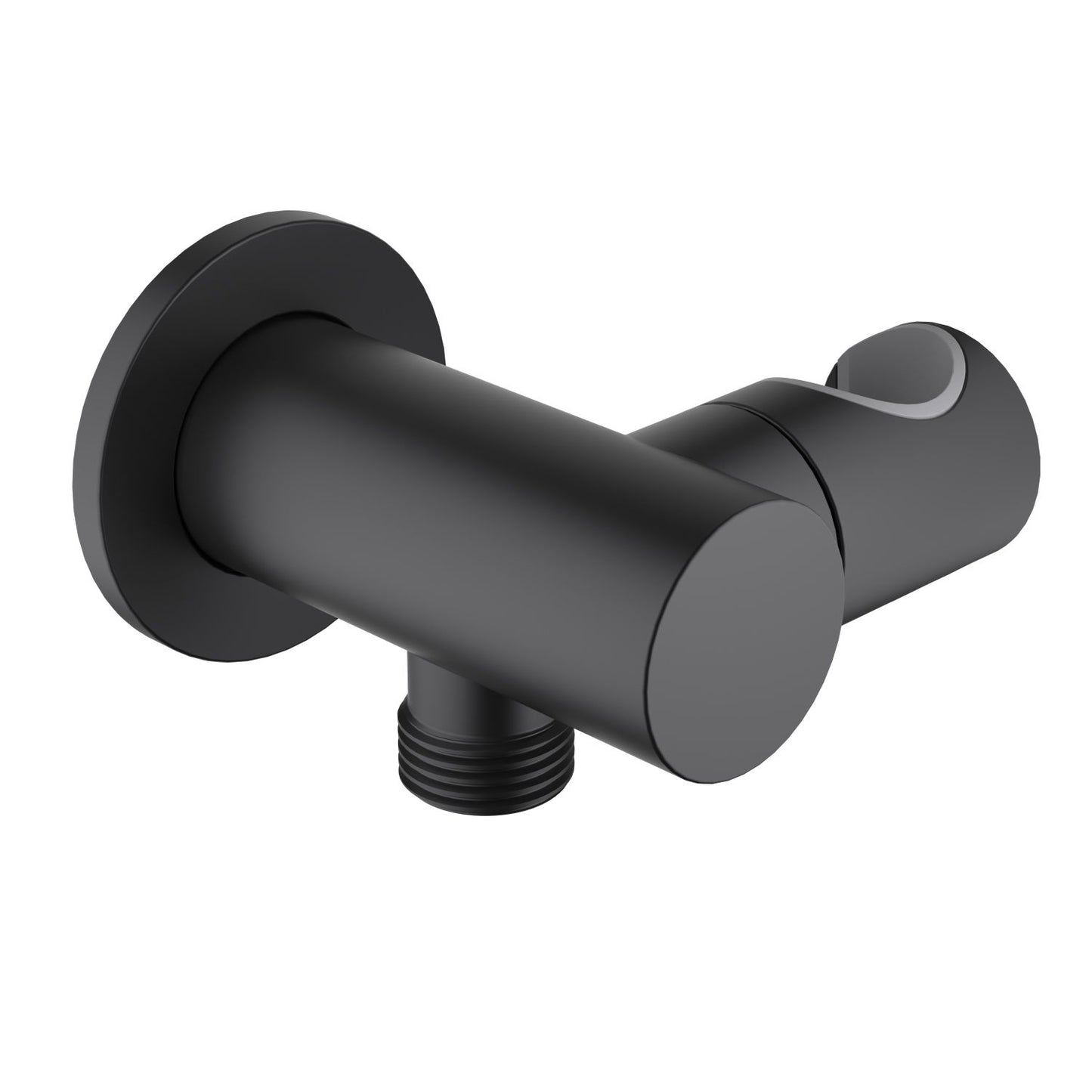 Brass Round wall elbow with shower holder WE13
