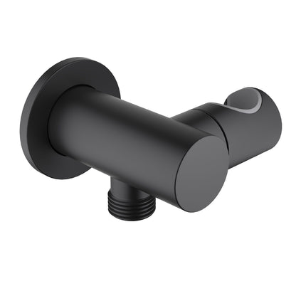 Brass Round wall elbow with shower holder WE13